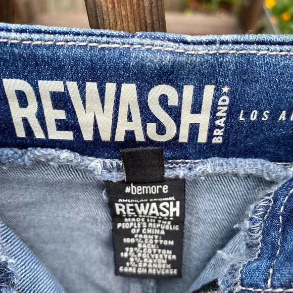 NWT Rewash Full Front Zip Denim Jean Mini Skirt Women's Size 11 Vintage - Picture 8 of 10